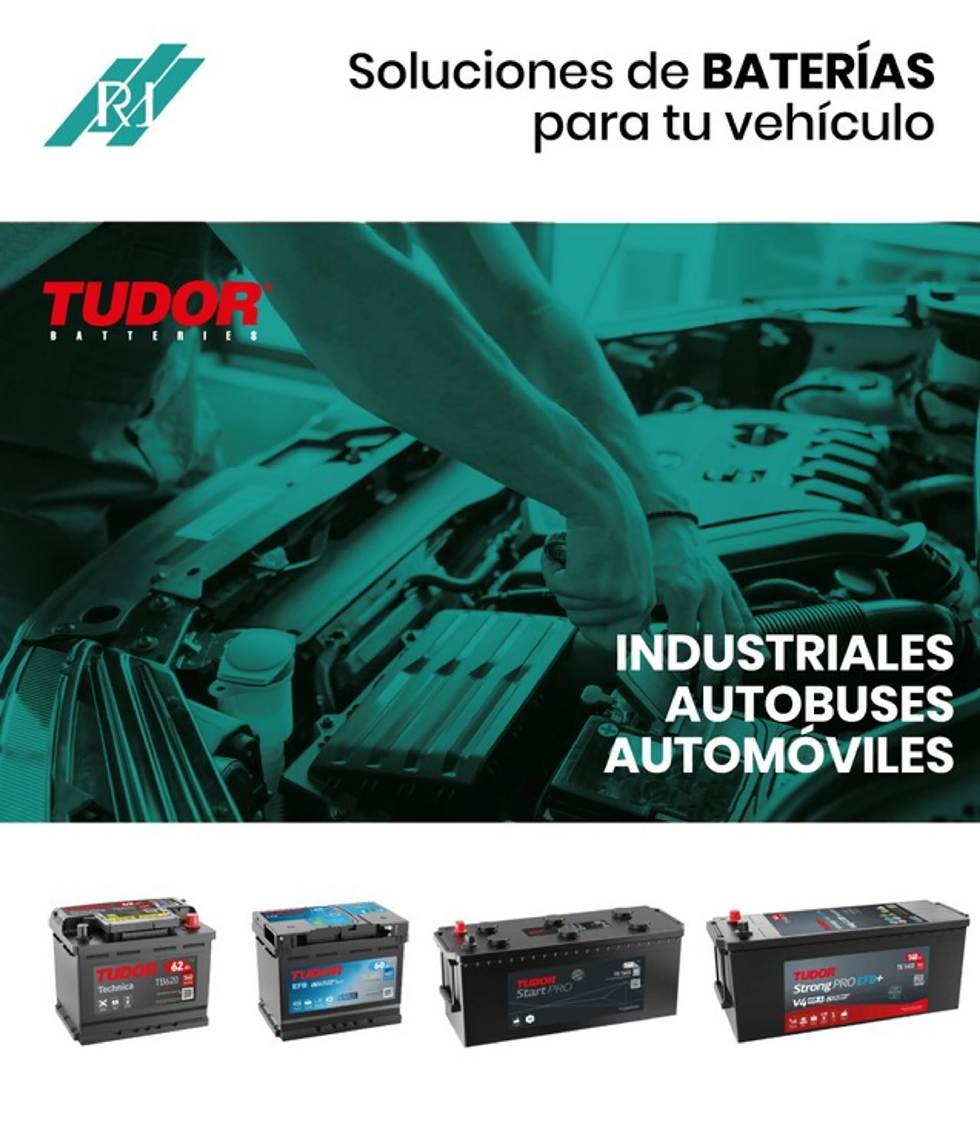BATERÍAS PARA TURISMOS CAMIONES Y MOTOCICLETAS
