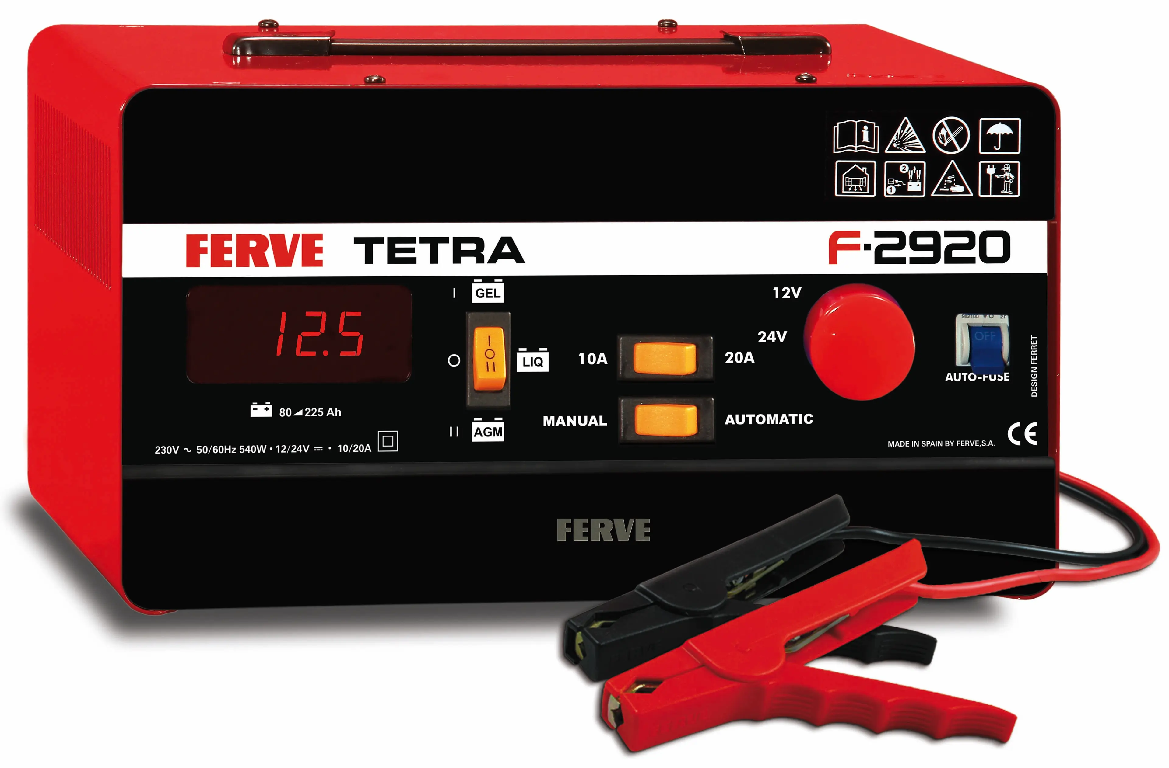 CARGADOR 12-24V 10-20 A DESDE 80AH 