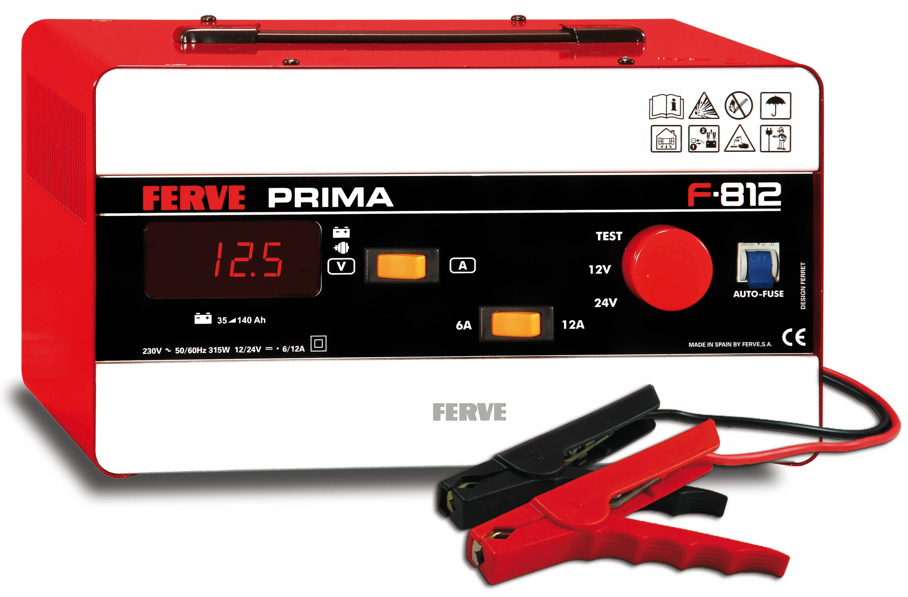 CARGADOR 12-24V 6-12 A  DESDE 35AH 