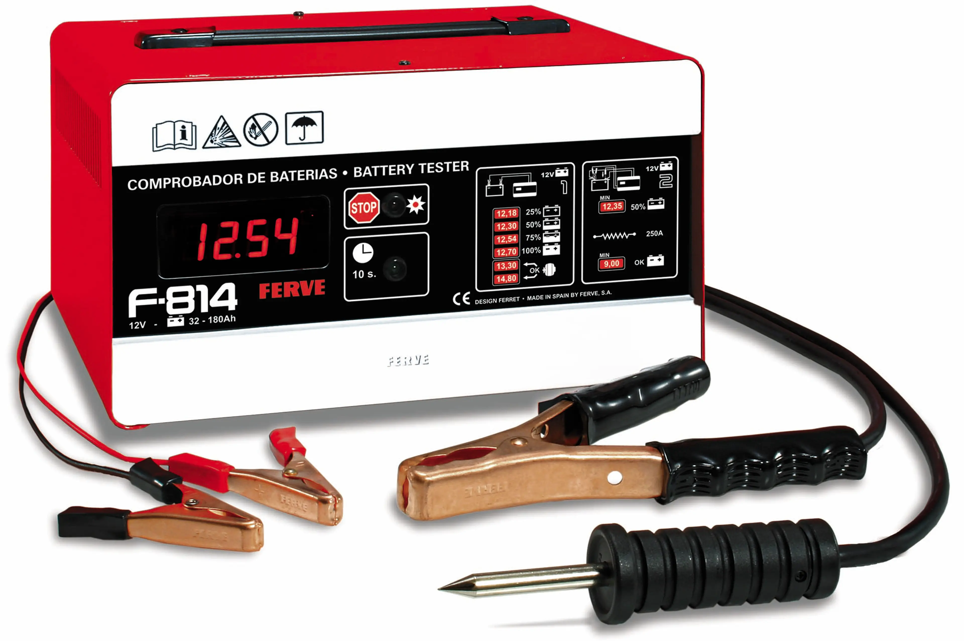 COMPROBADOR DE BATERIAS 12V 250A