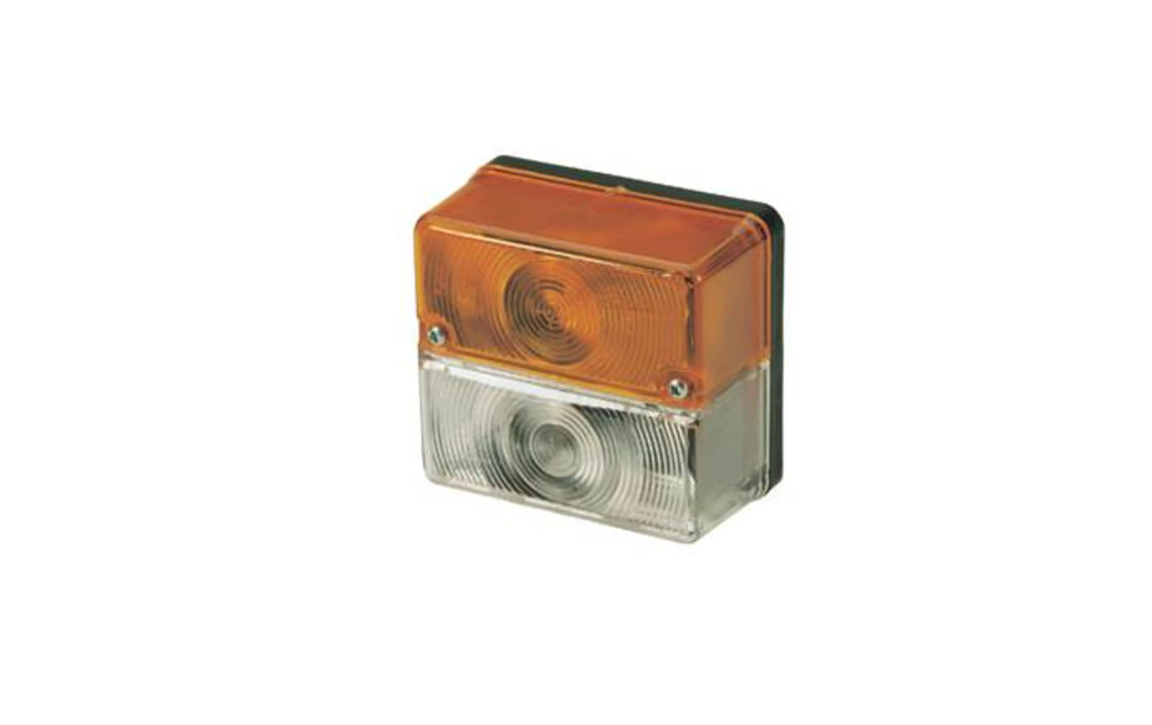 PLASTICO DELANTE AMBAR/BLANCO 818