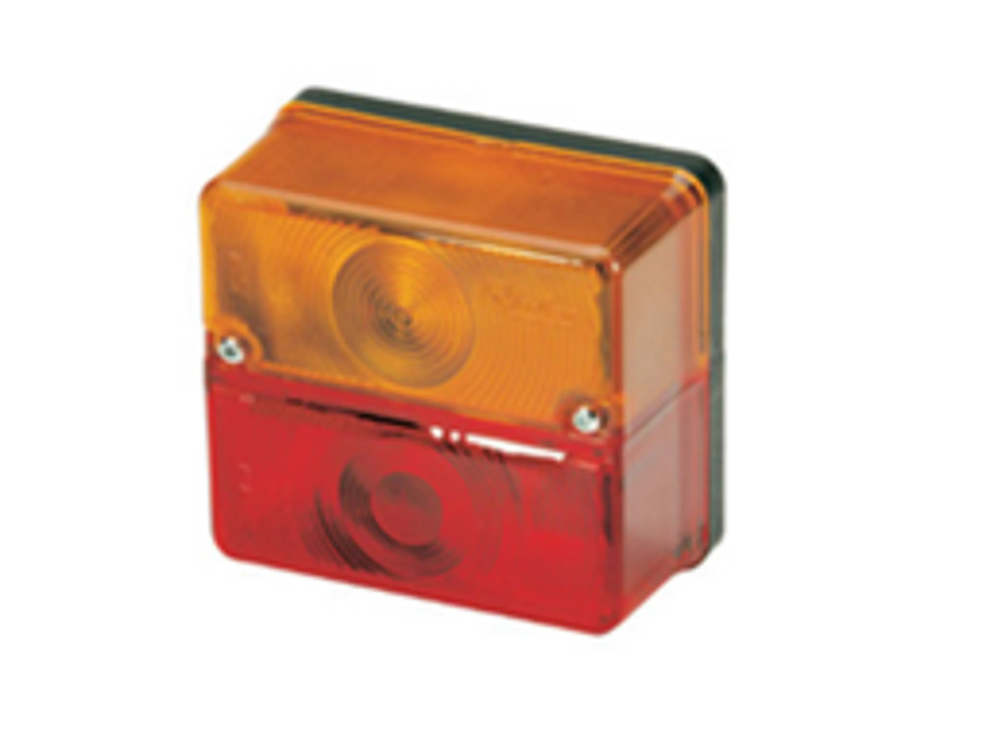 PLASTICO TRASERO ROJO/AMB C/MATRI**