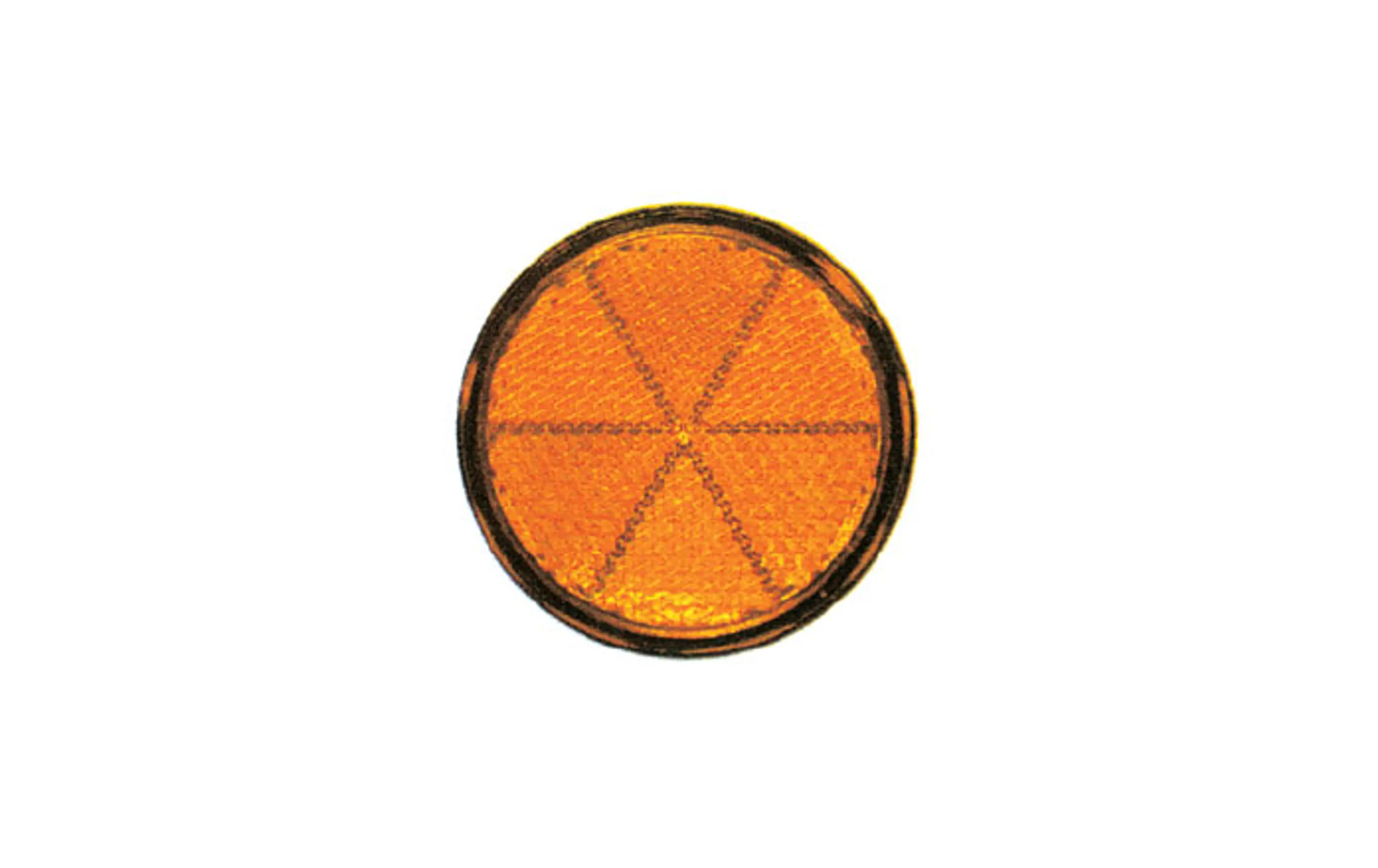 REFLEX REDONDO C/TORNI. AMBAR 84MM