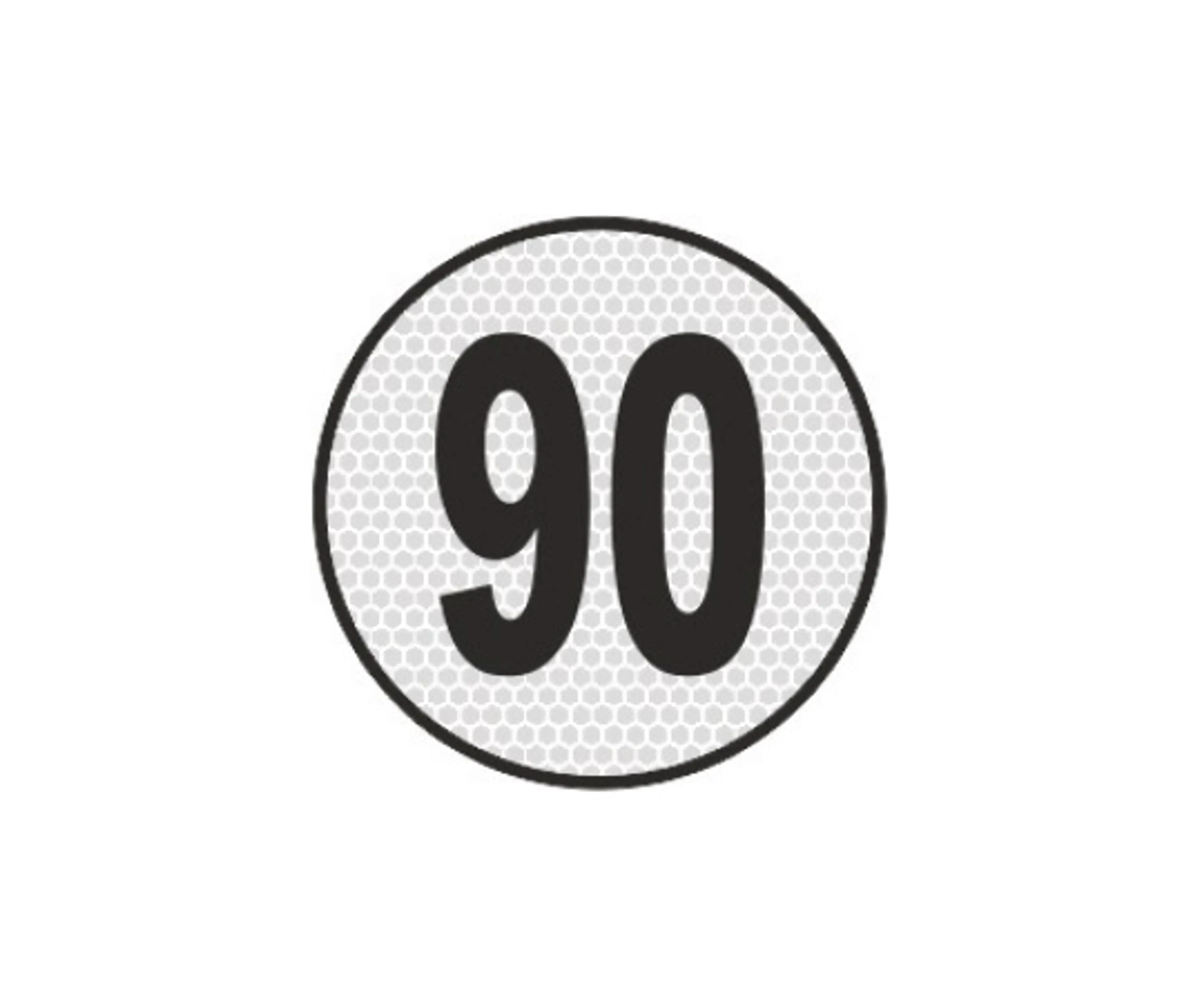 SEÑAL LIMITE VELOCIDAD 90 KM  200MM